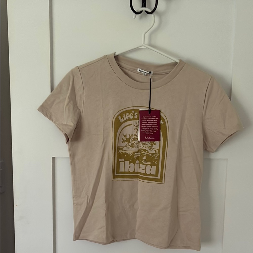 Reformation hip length classic crew tee size small NWT